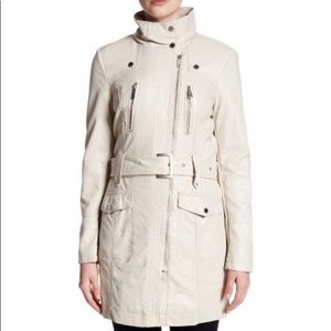 Kenneth Cole Reaction Faux Leather Coat